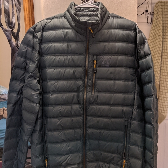 Dark Green Gerry Mens Puffer Jacket 